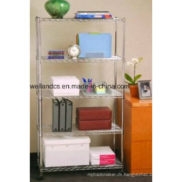 5 Tiers Home Stahl Chrom Draht Regal Racking (LD9035150A5C)